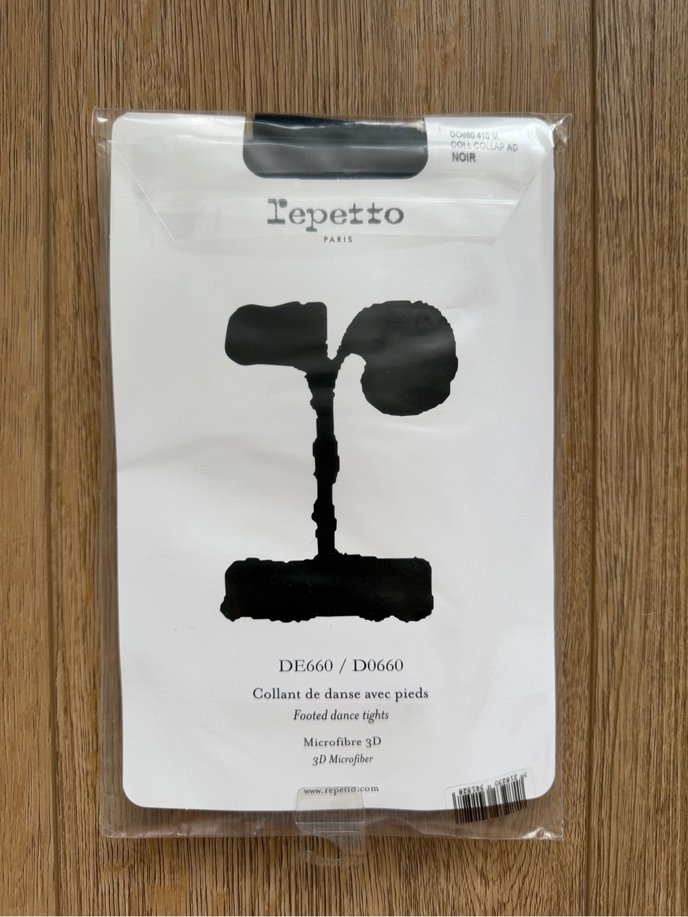 Repetto Black Footed Dance Tights